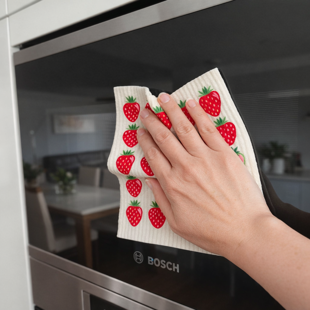 Paño sueco con tazas