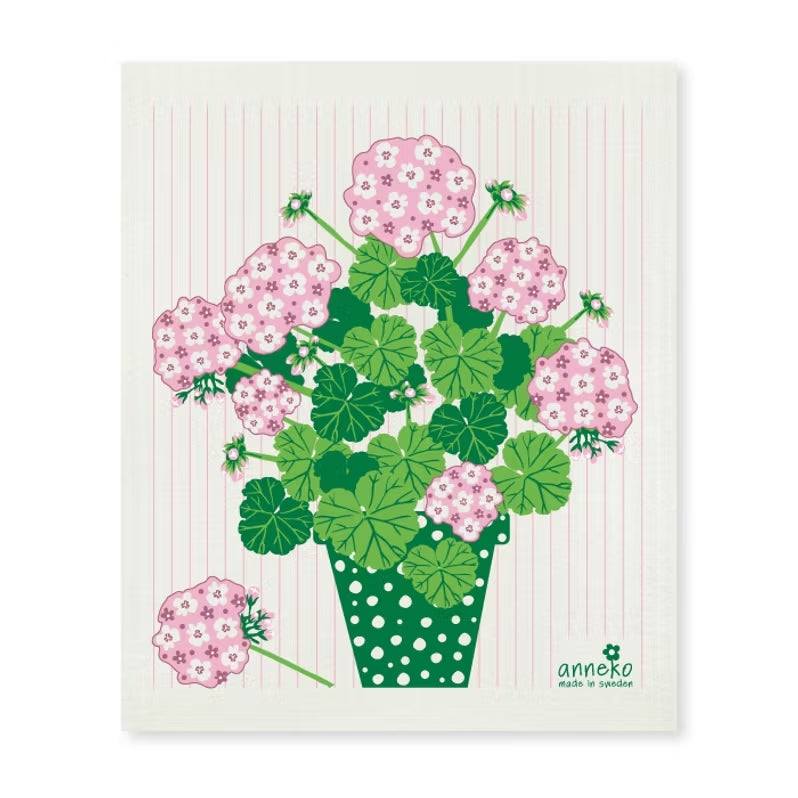 Auntentico paño sueco decorado con motivos florales