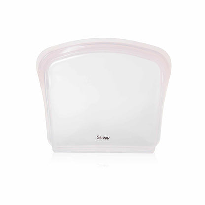 Bolsa de silicona reutilizable rosa
