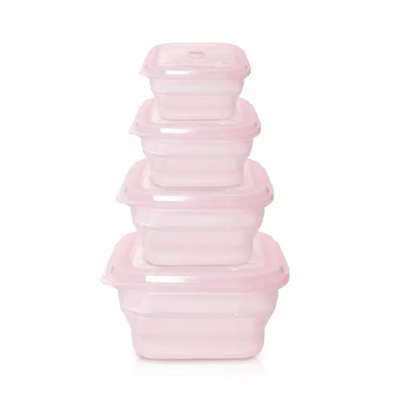 Tuppers plegables de silicona pack 4 unidades