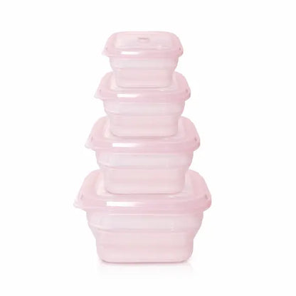 Tuppers plegables de silicona pack 4 unidades