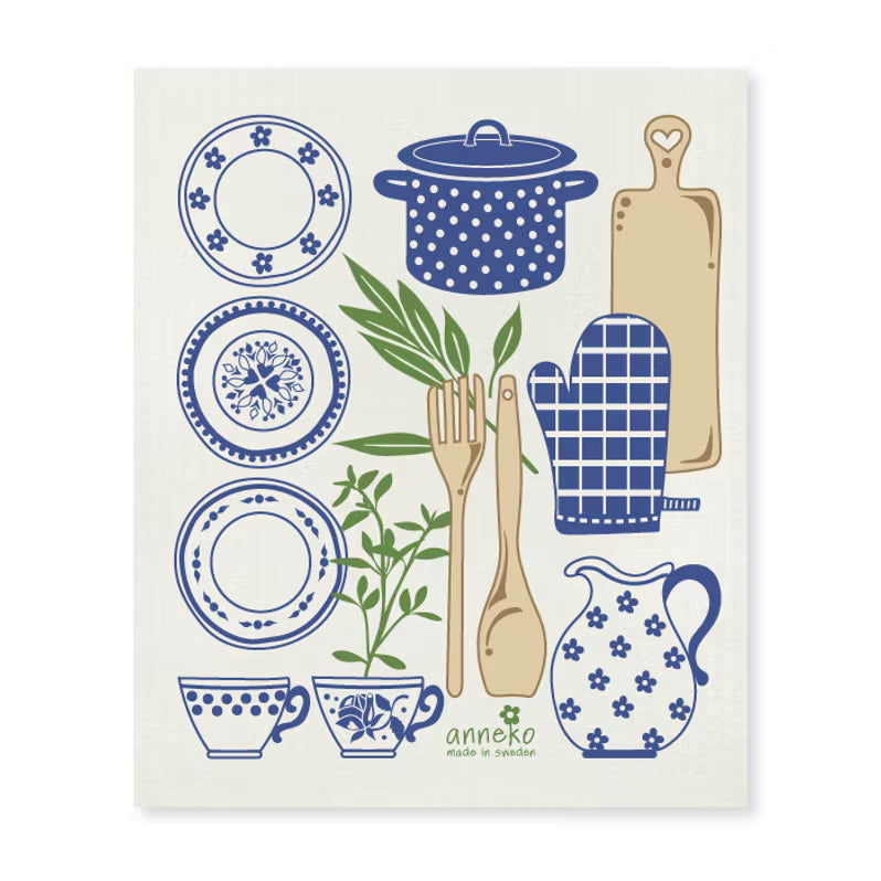 Paño sueco de cocina reutilizable y ecológico, alternativa sostenible al papel de cocina