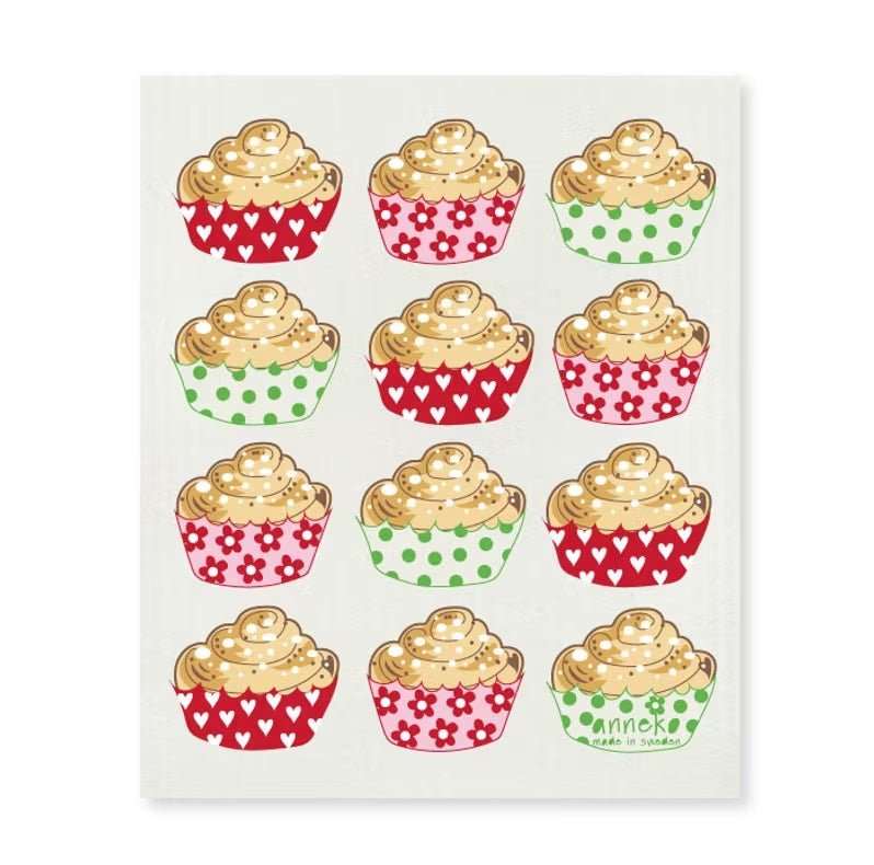 Paño sueco reutilizable decorado con Madalenas - Siltupp.com