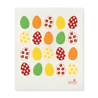paño sueco con dibujo de huevos de pascua